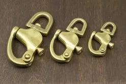 Japanese Brass Swivel Pull Trigger Snap