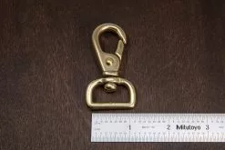 Japanese Brass Swivel Lever Snap -Leather shop JapaneseBrassSwivelLeverSnap3