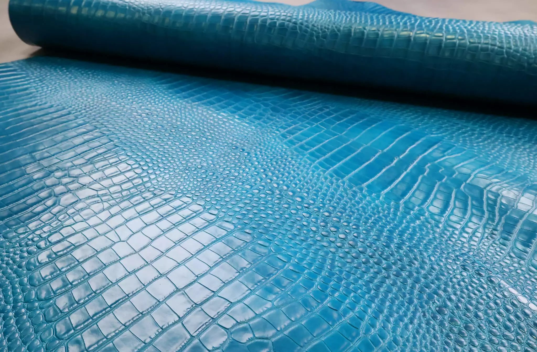 MPG Alligator Embossed, Blue 3 MPG Alligator Embossed, Blue